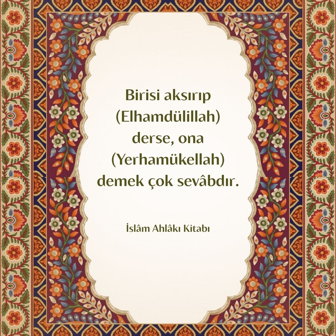 Hapşırdıktan sonra dua